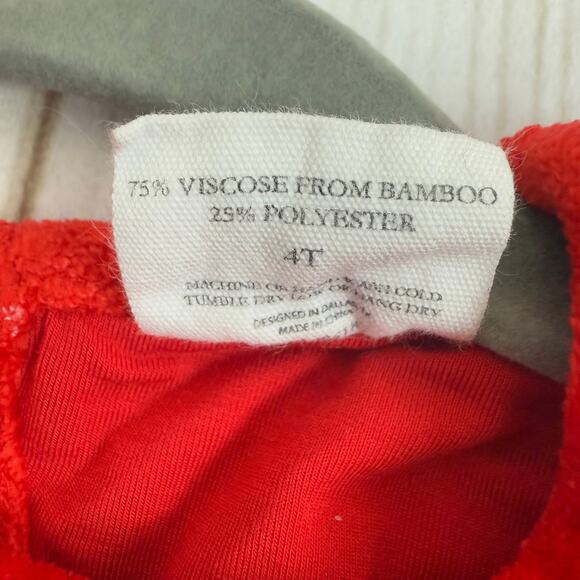 Birdie Bean Red Velvet Twirl Dress Girls 4T - Picture 3 of 3